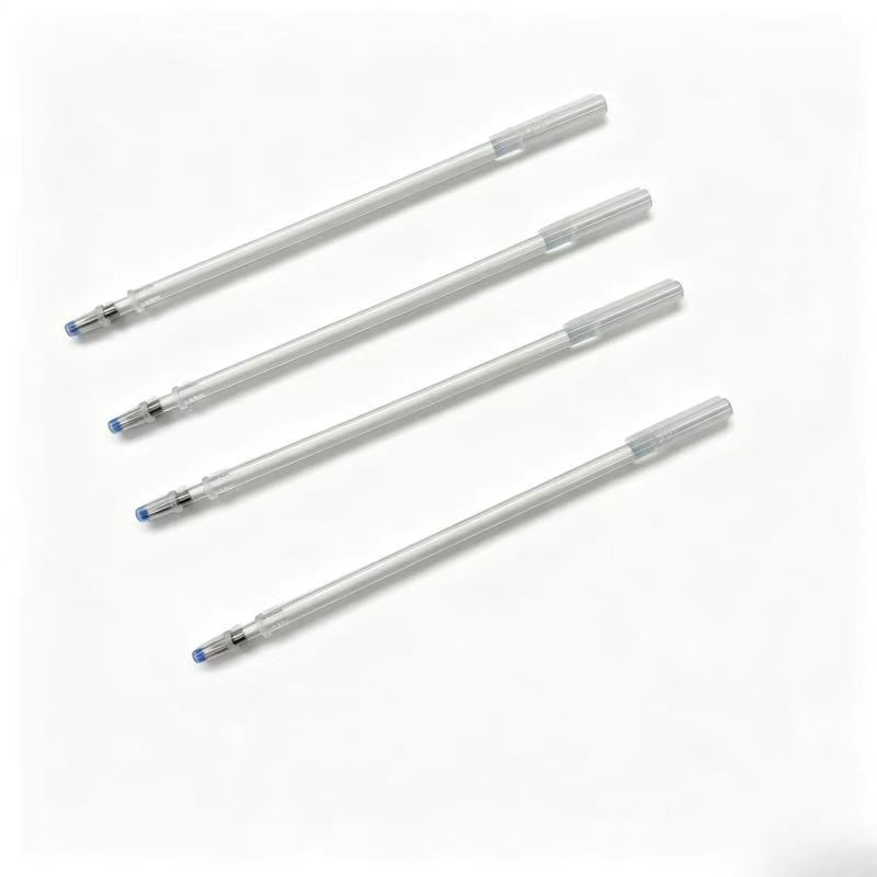 Vast Sea 100pcs Set High Temperature Disappearing Heat Sensitive Heat Erasable Ballpoint Pen Plastic for Leather Fabric Marking