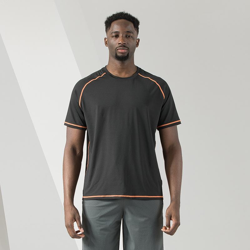 

Летняя однотонная спортивная тонкая футболка Мужская быстросохнущая футболка XXXXXL