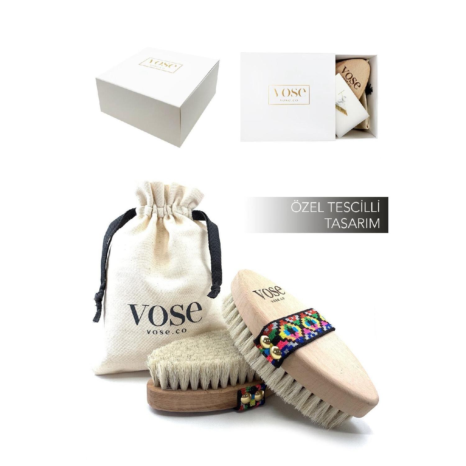 

100% Natural Horsehair Cellulite Brush - Tulip