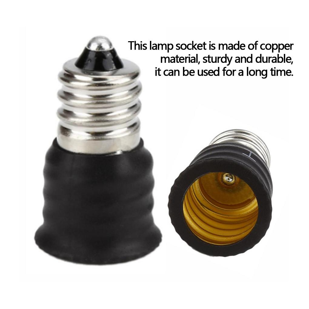 E12 zu E14 Lampenfassung Lampenhalter Kupfer Lichtsockel Adapter Beleuchtungskonverter Halter Reparatur Schraube Umrüstungszubehör