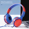 Children Wired Headphone Stereo Surround Mega Bass HD-compatible Call High Performance Folding Student Headset with Microphone for Gaming