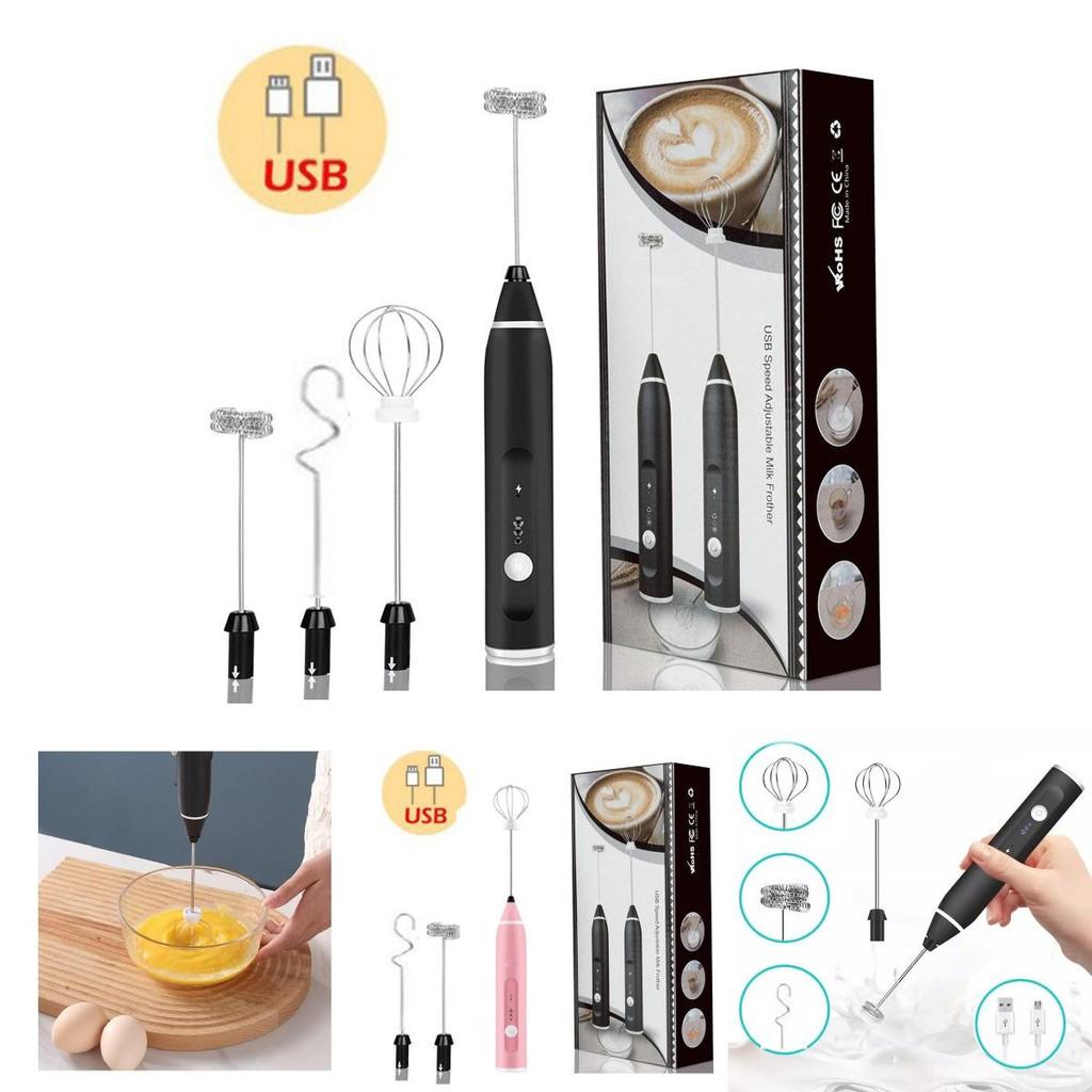 Multi-functional Handheld Electric Mixer With Usb For Effortless Whipping And Blending
