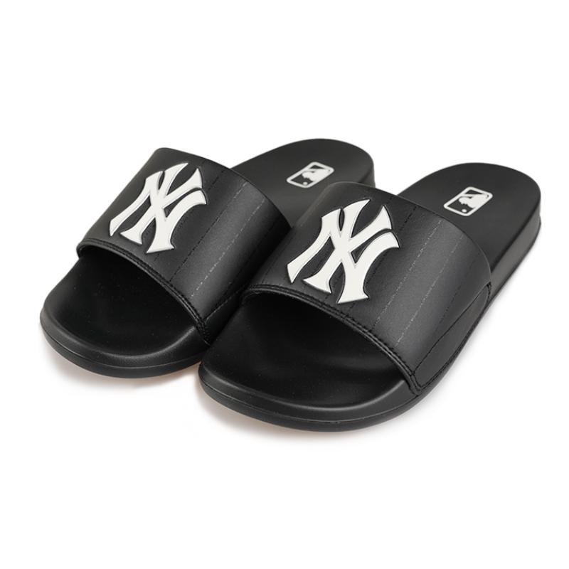 MLB Slipper EVA Totem Slip-Resistant Slide Slippers Unisex Black Sneakers 32SHH2111-50L