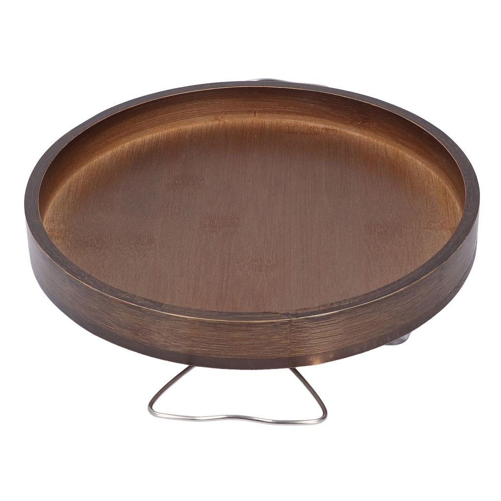 Round Arm Cup Holder Tray Folding Portable Multifuntional Anti Slip Armchair Organizer Wood Couch Ar