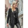 Costum cu blaze de primăvară, toamnă, damă, un buton, ocazional, din catifea, jachetă pentru paltoane pentru femei