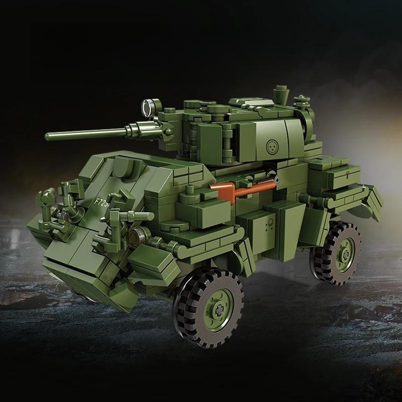WW2 MK.IV Armored Cars Building Blocks Set Military Vehicle Model Anti Tank Self Propelled Gun MOC Bricks Toys Adults Kids Birthday Gifts