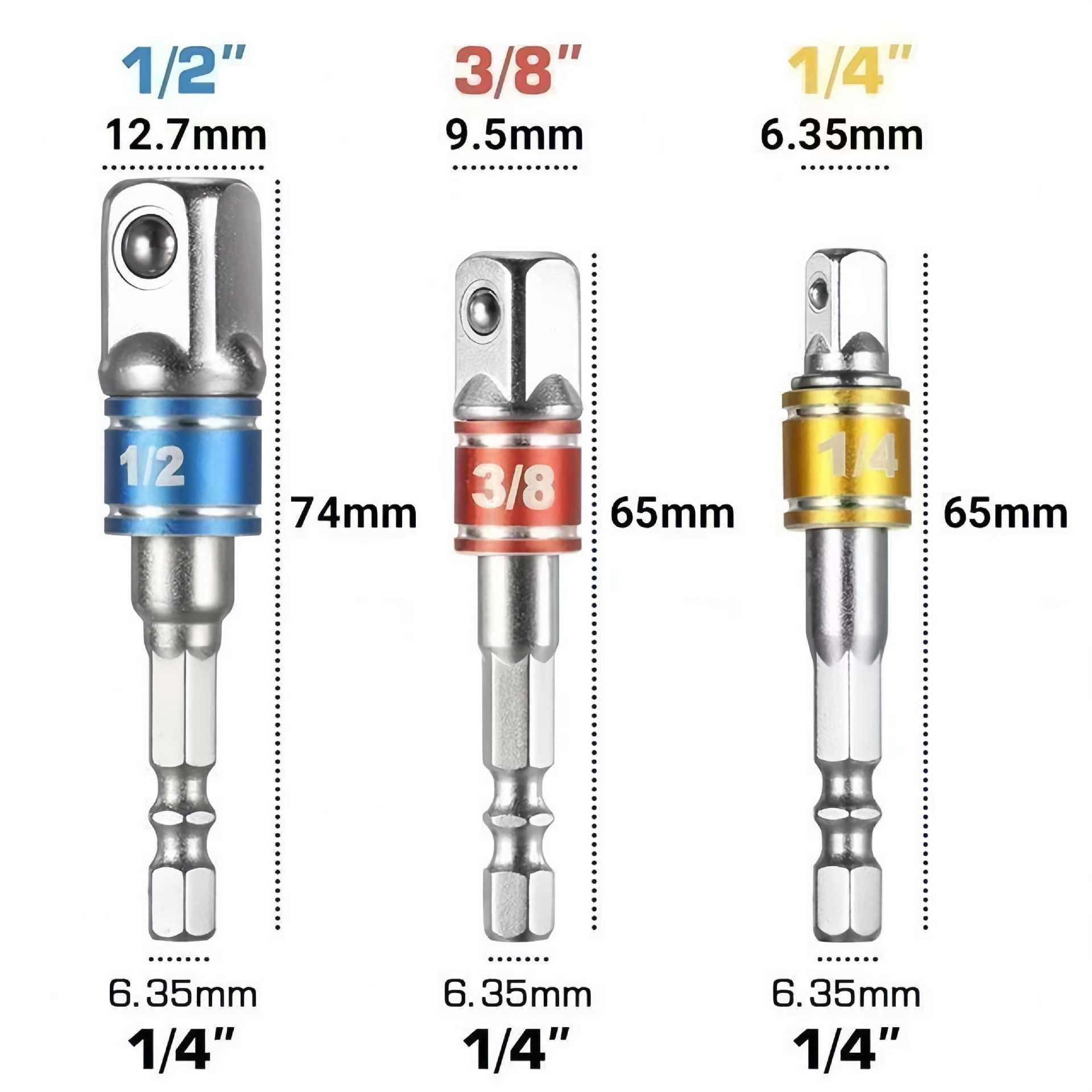 

Electric Drill Hex to Square Drive Adapter Set