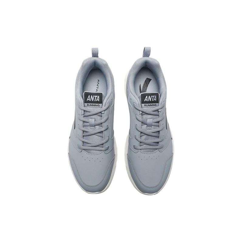 Anta Running Collection Slip Resistant Abrasion Resistant Low Top EVA Casual Running Shoes Men's Dusty Gray Sneakers 912355581-13