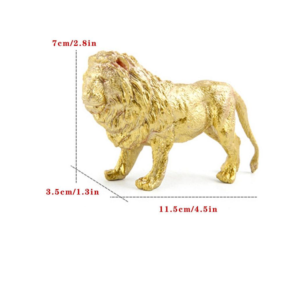 Gold S Figurines Toys 10Pcs Jungle Figures Wild Plastic S