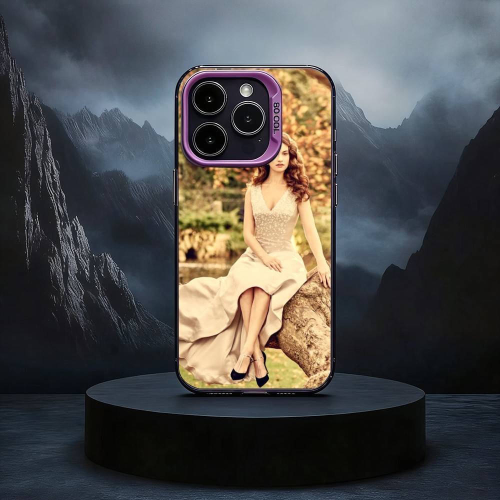 

Beauty L-Lily James Black Candy silver phone case Phone Case For iPhone17,16,15,14,13,12,11 Plus,Pro Max iPhone17air