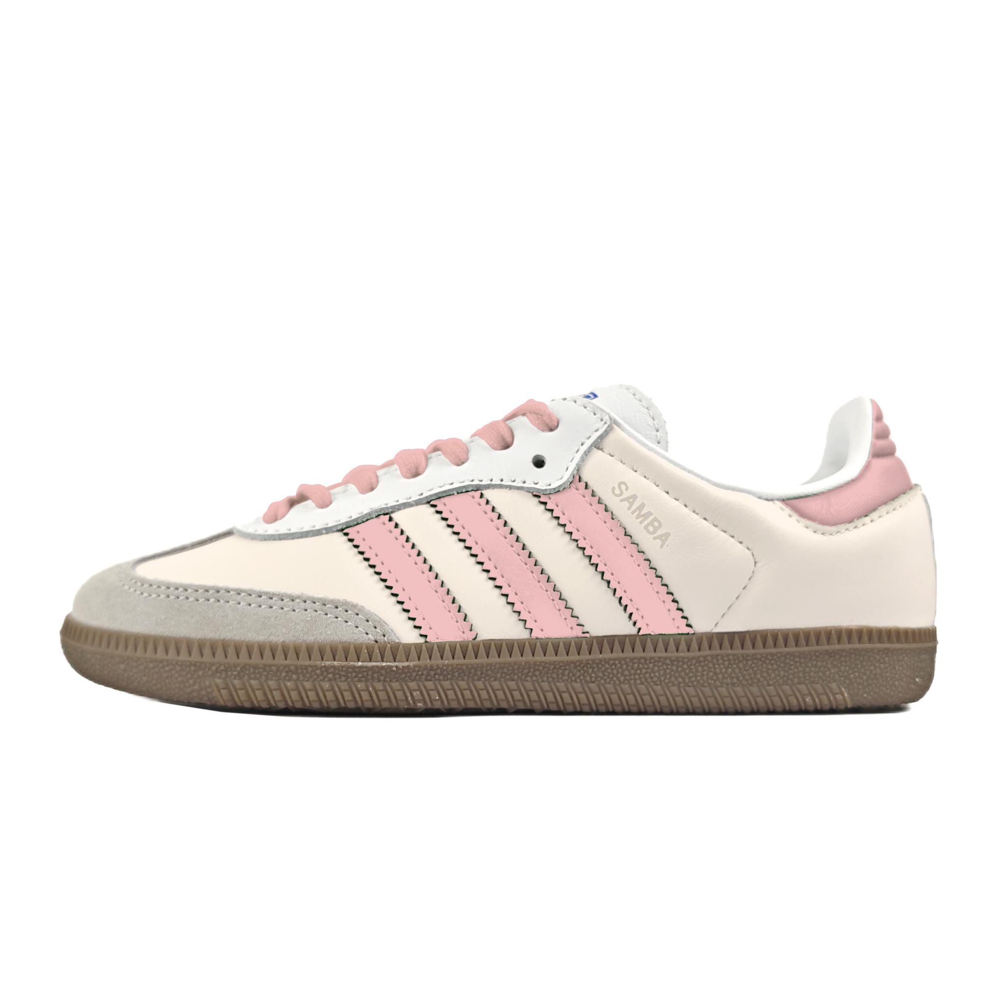 Adidas Originals SAMBA OG Low top Skateboard Shoes Unisex Beige Pink IG1024(Team352-) 44