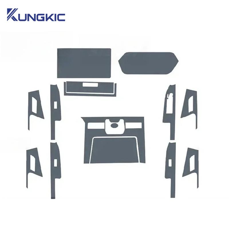 Für Toyota BZ4X - Autotür Mittelkonsole Medien Armaturenbrett Navigation TPU Kratzschutzfolie Autozubehör