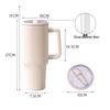 Shangqi 40oz Insulated Stainless Steel Tumbler with Straw Lid