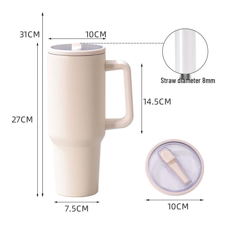 Shangqi 40oz Insulated Stainless Steel Tumbler with Straw Lid