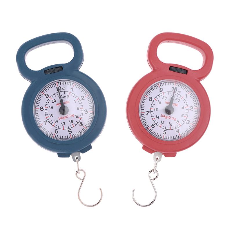 Mini Pointers Hook Spring Hanging Scale Portable Fishing Scale 10Kg Capacity Food Digital Scale Luggage Scale Weighing Scales