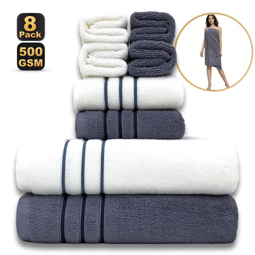 Pamuklu Havlu Banyo Havlusu Kare Havlu Sekiz Set Pamuklu Banyo Havlusu 80 * 160 Yüz Yıkama Büyük Havlu Sıcak ve Rahat Ev Günlük İhtiyaçlar
