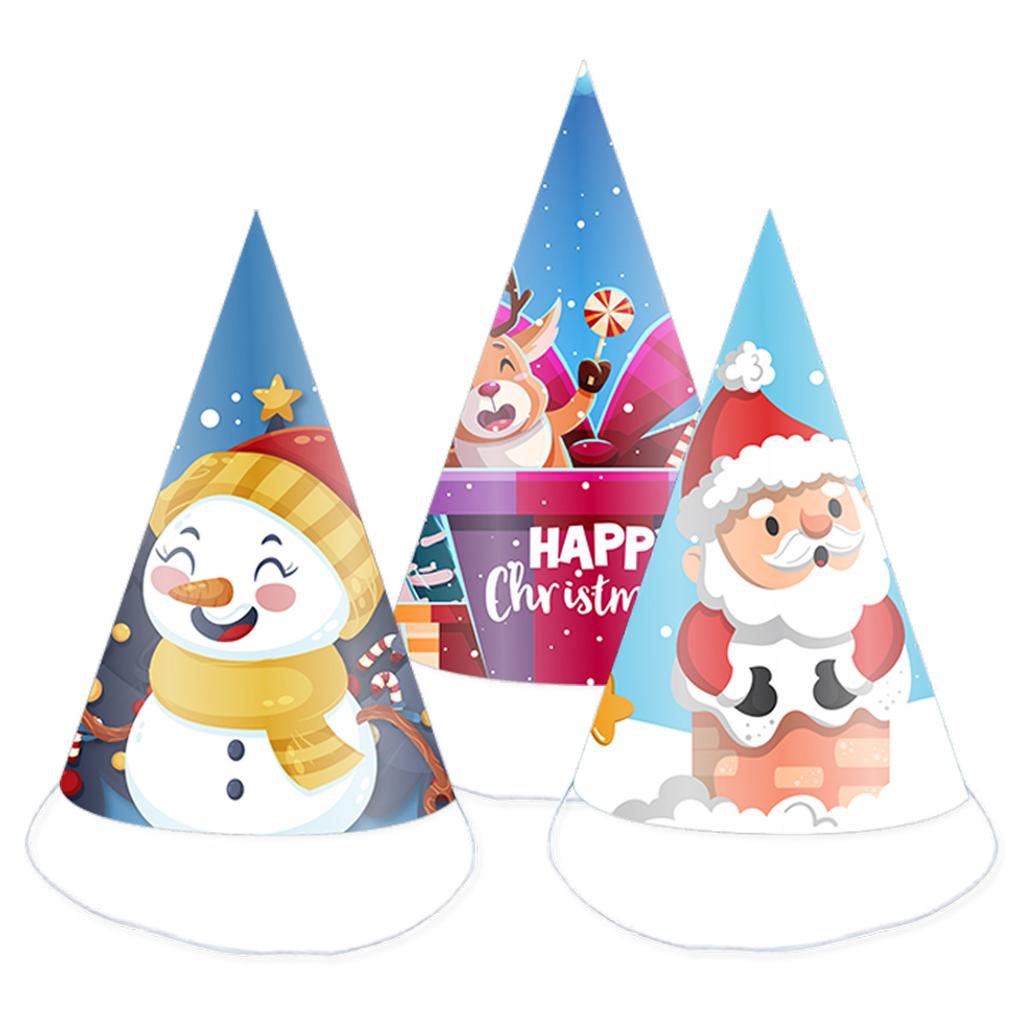 Weihnachtspartyhut, Kinder-Maskenball, Cartoon-Schneemann, Partyhut für Senioren