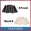 6Pcs Door Pillar Window Trim for Toyota Highlander 2015- New