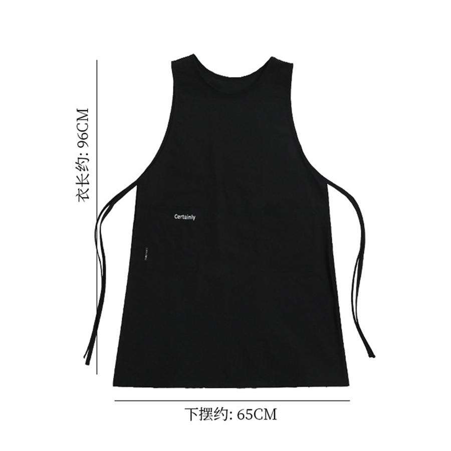 

Длинный водонепроницаемый противогрязный жилет, кухонный фартук с карманами, женский, для рисования, готовки, рабочего передника, фартук для маникюрного салона