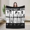Backstreet Boys BSB Millenniums Fleece Blankets Band Music Funny Throw Blankets for Bed Sofa Couch 200x150cm Super Soft