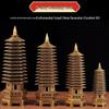 Solid Copper 13-Story Wenchang Pagoda Feng Shui Desk Ornament