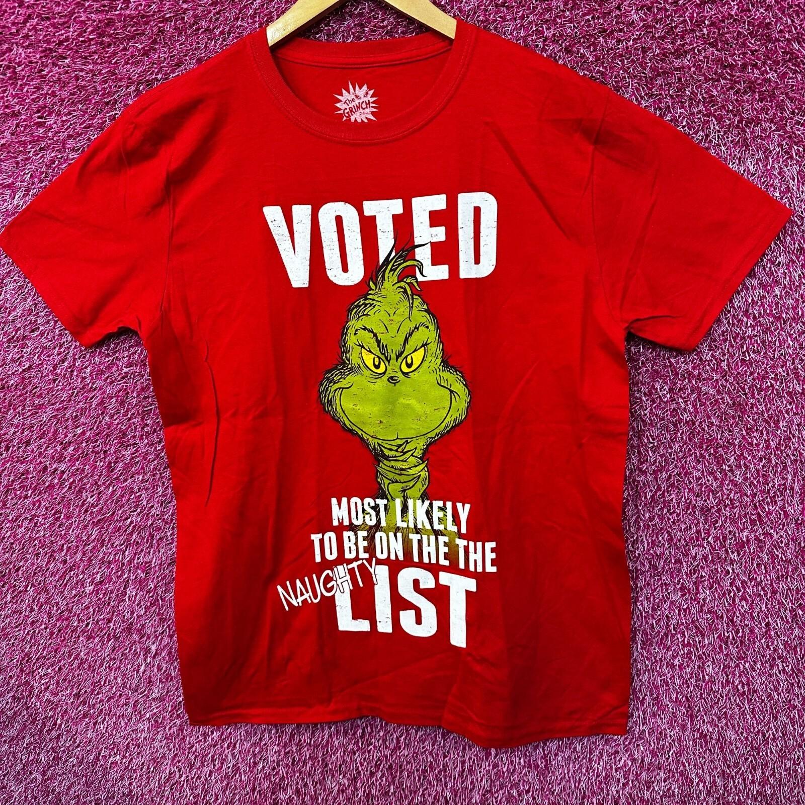 How The Grinch Stole Christmas Dr Seuss Naughty List Tee L S