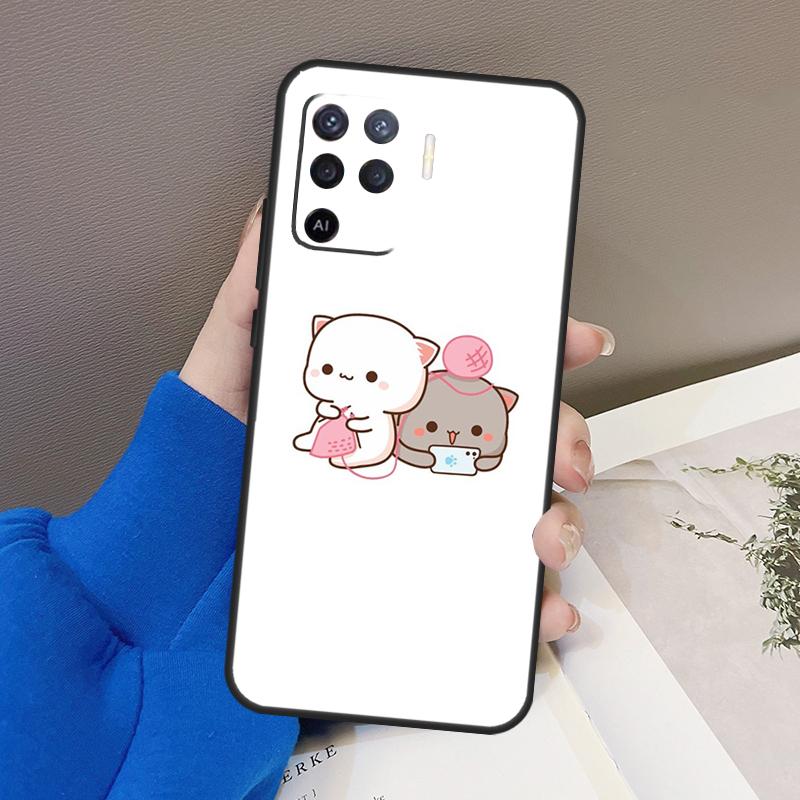

Чехол Peach Cat для OPPO Find X3 X5 Pro A9 A5 A31 2020 A15 A16 A52 A72 A1K A83 A91 A54 A74 A94 A53S OPPO A16