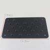 Universal Car Aluminum Alloy Non-slip Environmental Rubber Heel Plate Pedal Mat