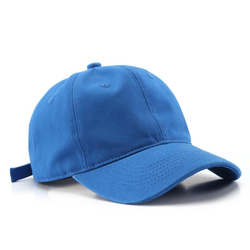 

New Baseball Cap For Men Women Autumn Solid Color Washable Sunhat Retro Unisex-Teens Snapback Sports Caps Fashion Hip Hop Hat синий