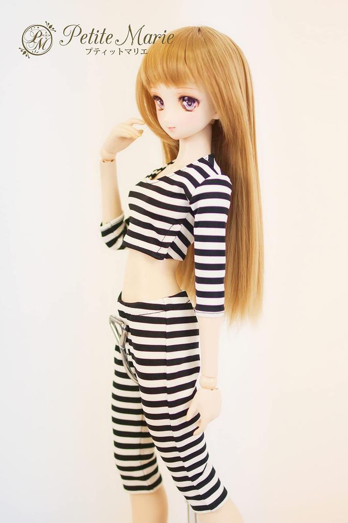 Petite Marie DD Prisoner Halloween Black and White Compatible with 60cm BJD Dolls and handcuffs not included 1/3 Costume, Costume, Striped, [No. 0040]