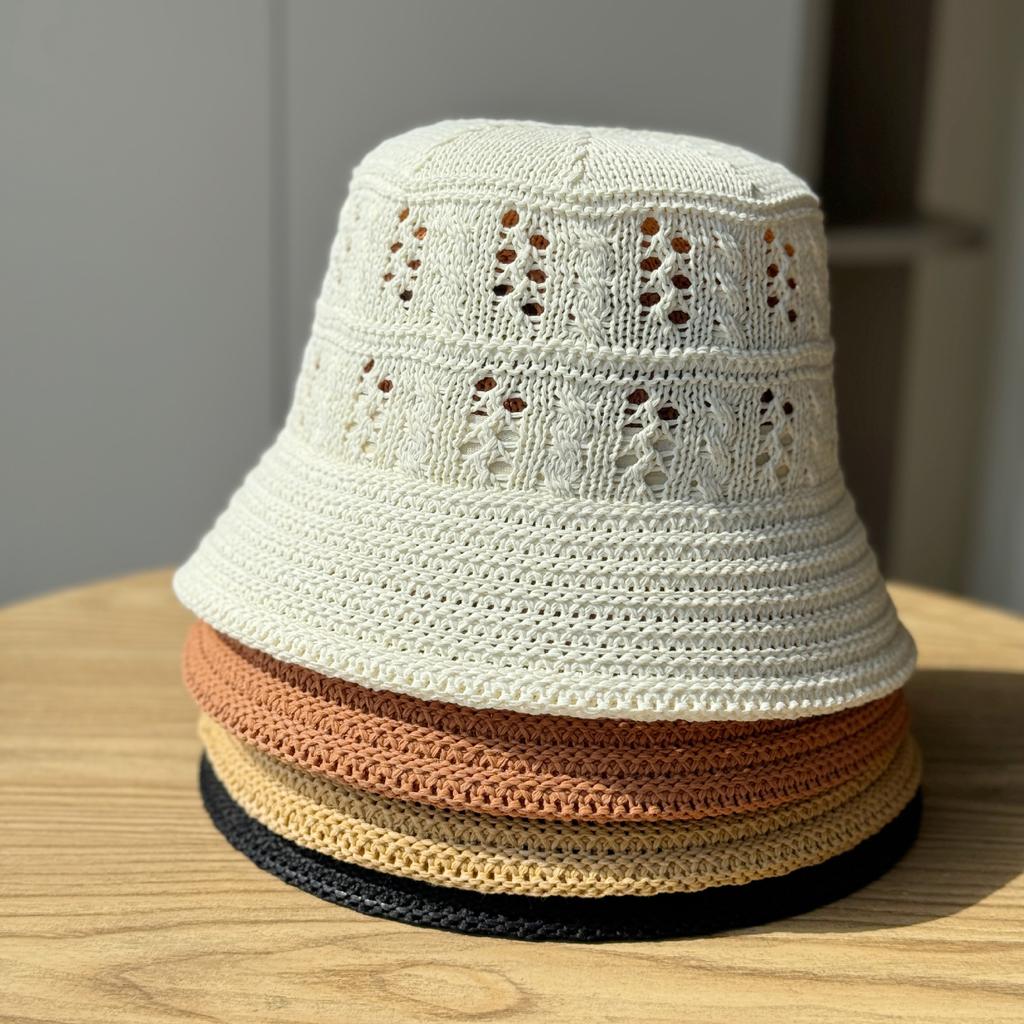 New Hollow Sunscreen Bucket Hat Women's Casual Fashion Travel Visor Basin Hat