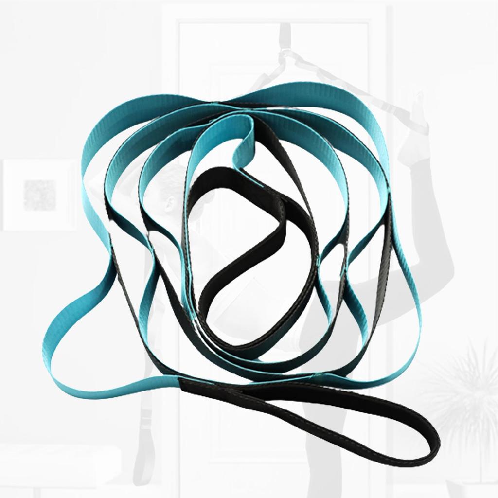Yoga Pull Strap Belt Elastic Latin Dance Stretching Band Loop Yoga fitness Exercise Resistance Band