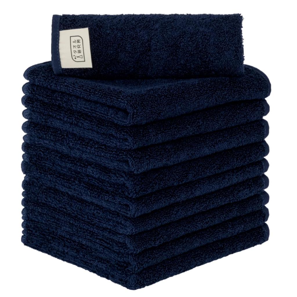 Towel Laboratory Hand Space Standard Medium Low Fast JapanTechnology [Everyday Simple] #001 Towels, Navy, 10-Count, Type, Weight, Lint, Absorbency,