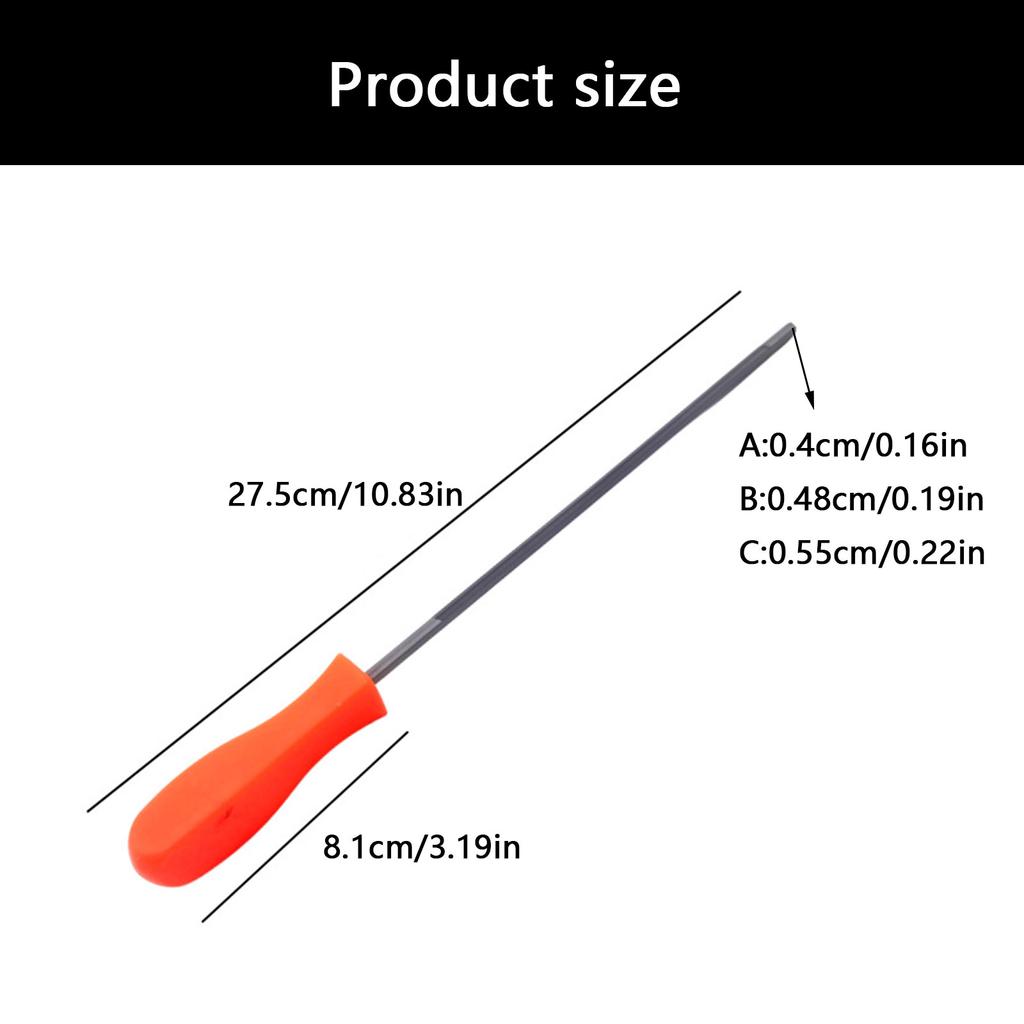 4.0mm 4.8mm 5.5mm Hexagonal Chainsaw File Chainsaw Chain Sharpener Tool For Woodwork Chainsaw