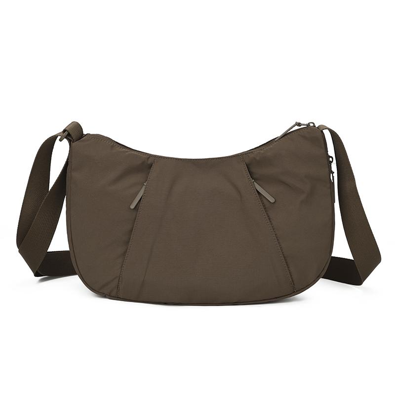 

Crossbody Bag Sports Shoulder Bag Large Capacity Commuter Bag кавовий