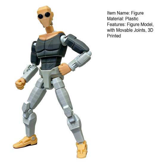 Action Figure Exquisite with Flexible Joints Fully Articulated Model Desktop Display Collectible Gift for Fans