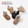 Korean Toddler Non-Slip Snow Boots 2025 - Boys' Winter Warm Soft Sole Cotton Shoes