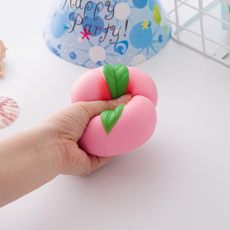 10CM Pfirsich Squishy Langsam Steigenden Jumbo Nette Süße Creme Duftenden Brot Kuchen Kinder Spielzeug Weihnachten Geschenk