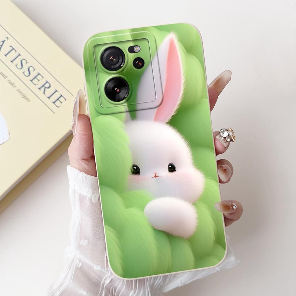 For Xiaomi 13T Pro Case 13T Silicone Cute Cartoon Cat Fashion Luxury Funny Shockproof Back Cover For Xiaomi 13T Phone Case Funda