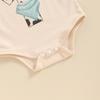 Western Baby Romper Casual Short Sleeve Round Neck Hat Print Bodysuit Newborn Playsuit