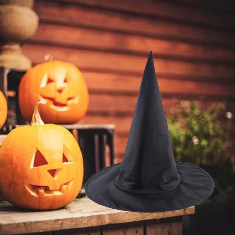 Forniture per Feste di Halloween Cappello Topper Nero da Donna Cappello a Cilindro con Punta Ornamento