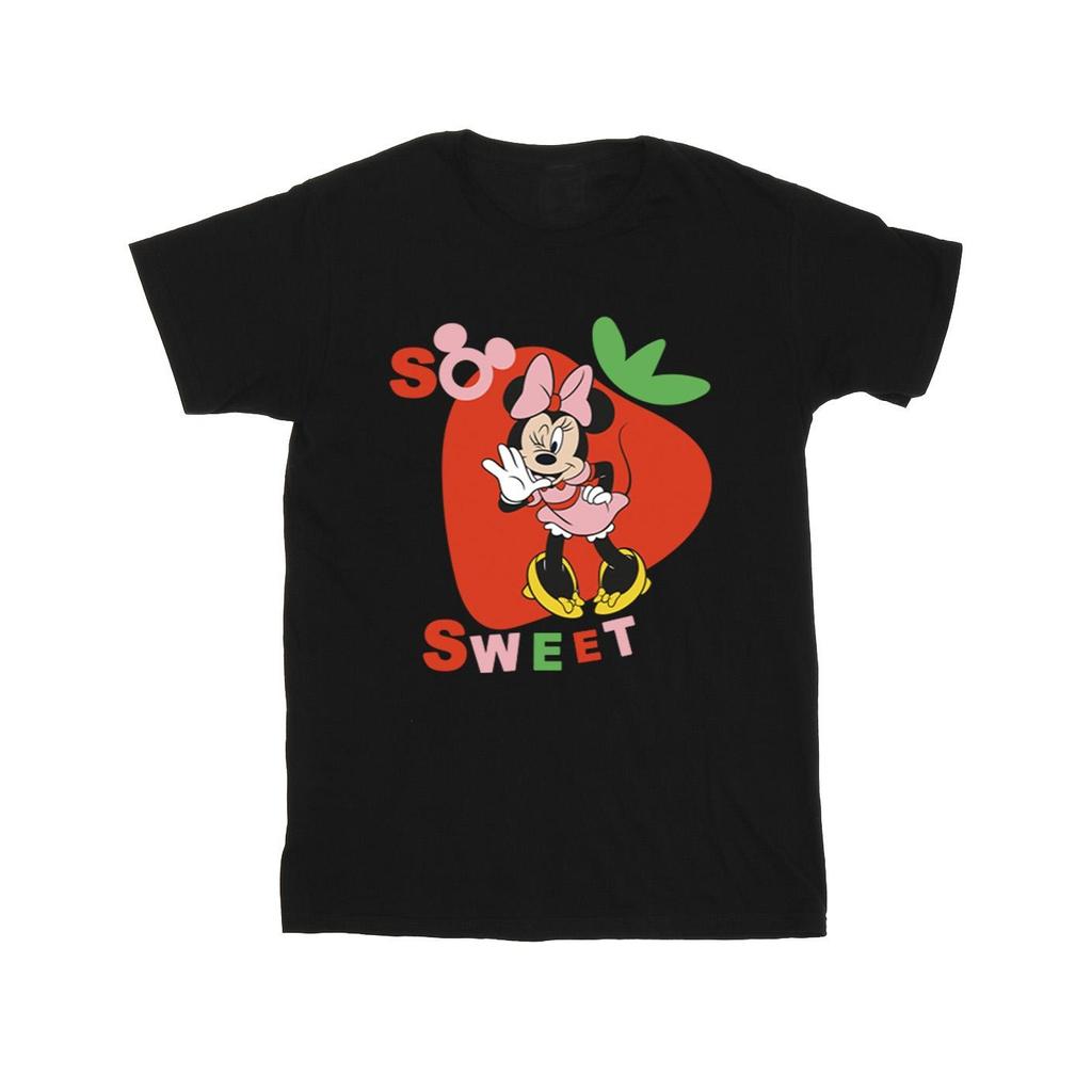 Disney Mens Minnie Mouse So Sweet Strawberry T-Shirt