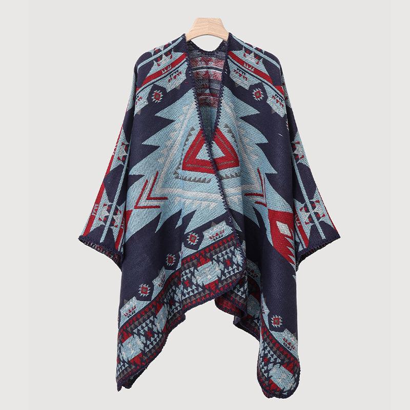 Men's & Women's Hooded Shawl Cape Cloak - Spring/Summer Scarf, Yunnan Xinjiang Tibet Style