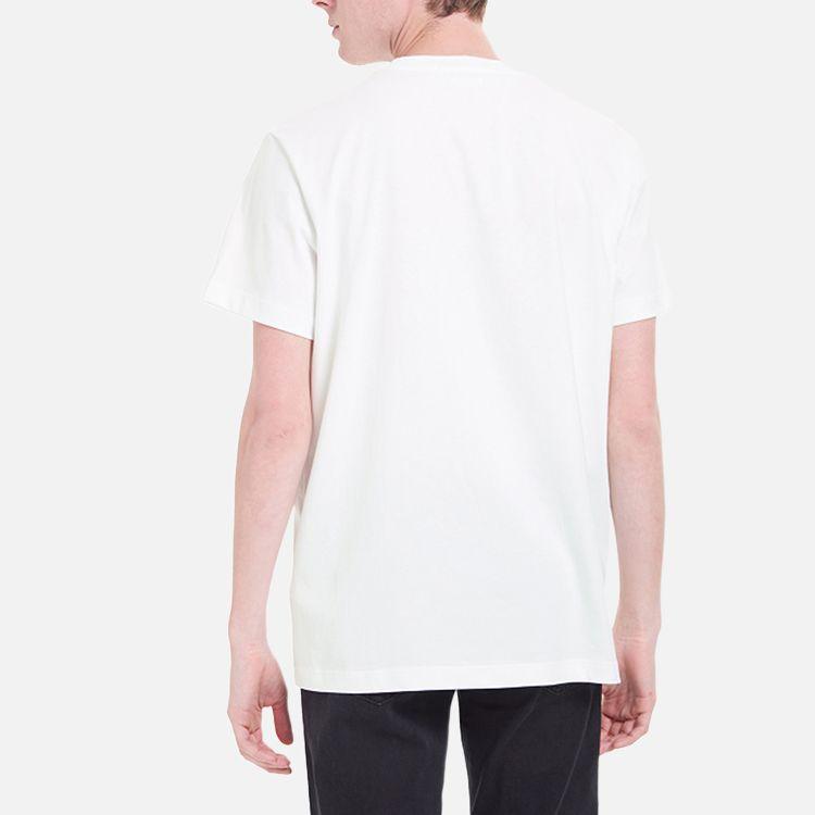 Calvin Klein Logo 3D Jelly Print Crew Neck Short Sleeve T-Shirt Men Tops White J317896