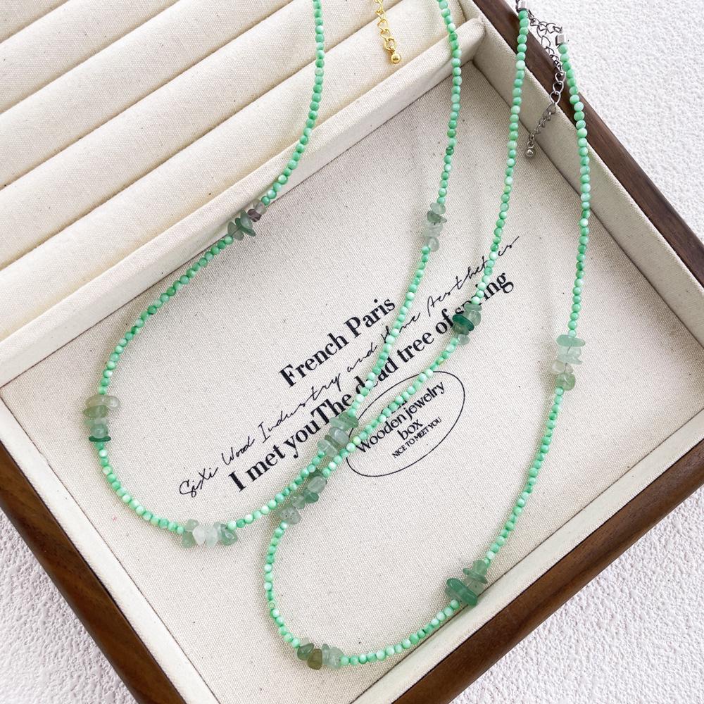 

Summer Sweet Dopamine Pearl & Colorful Beaded Necklace: Baroque Clavicle Chain