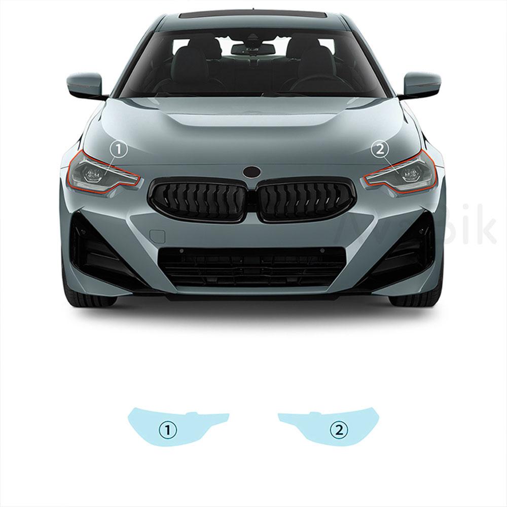 

PPF For BMW 2Series Coupe M240i M220i M230i Tpu Transparent Protective Car Front Headlight Film Rearview Mirror Film Car Sticker blackened