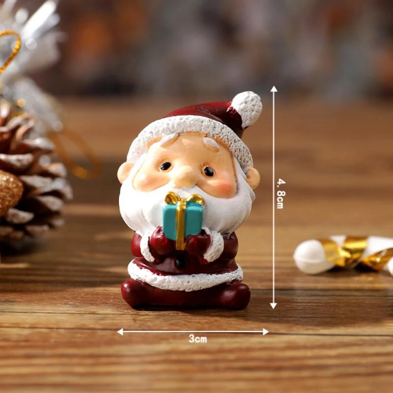 Cute Santa Claus Christmas Ornaments Christmas Tree Decorations Cartoon Animal Christmas Supplies Desktop Decorations for Kids