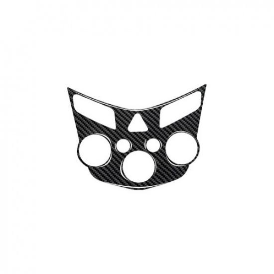 Glossy Carbon Fiber Car Central Climate Control Panel Sticker For Sonic 2012-16