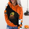 Unisex Hoodies & Sweatshirts Wish Halloween Loose Oversized Printed Hooded Sweatshirt