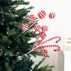 Elegant Christmas Tree Toppers Accent Portable Picks Curly Stem Christmas Tree Toppers In Bright Color